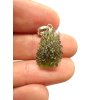 Silber Moldavit Anhänger 1,5g