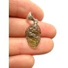 Silber Moldavit Anhänger 0,9g