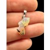 Precious opal pendant