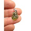 Silver moldavite pendant