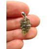 Silber Moldavit Anhänger 0,9g