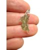 Silver moldavite pendant 0,8g