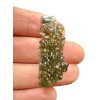 Silver moldavite pendant