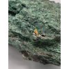 Gold on malachite – Okozondje, Kunene, Namibia