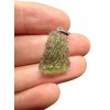 Silver moldavite pendant