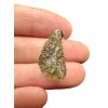 Silver moldavite pendant
