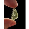 Silver moldavite pendant