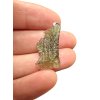 Silver moldavite pendant