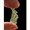 Silver moldavite pendant