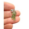 Silver moldavite pendant