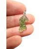 Silver moldavite pendant