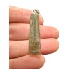 Silver moldavite pendant
