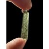 Silver moldavite pendant