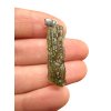 Silver moldavite pendant