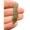 Silver moldavite pendant