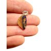 Silver pendant from Australian boulder opal