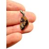 Silver pendant from Australian boulder opal