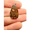 Silver pendant from Australian boulder opal