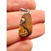 Silver pendant from Australian boulder opal