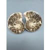 Ammonite (pair) 10,3cm and 10,3cm – Morocco