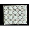 Pack of 20 pcs round boxes for mineral samples (black and white)