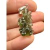 Silber Moldavit Anhänger 2,9g