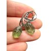 Silver moldavite earrings 2,5g