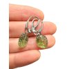 Silver moldavite earrings 2,5g