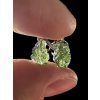 Silver moldavite earrings 2g