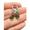 Silber Moldavit Ohrringe 2g