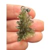 Silver moldavite pendant 3,1g from Jezkovna