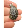 Silber Moldavit Anhänger 3,6g