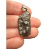 Silver moldavite pendant 3,4g