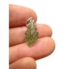 Silber Moldavit Anhänger 0,8g
