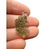 Silber Moldavit Anhänger 1,3g