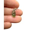 Silber Moldavit Anhänger 0,6g