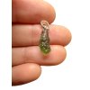 Silber Moldavit Anhänger 0,7g