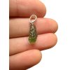 Silber Moldavit Anhänger 0,7g