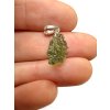 Silver moldavite pendant 0,8g