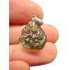 Silber Moldavit Anhänger 1,5g