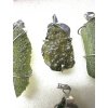 Silber Moldavit Anhänger 9 Stücke