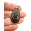 Silver moldavite pendant 7,3g