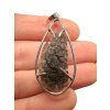 Silver pendant made from carpathian obsidian 3,8g