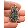 Silberanhänger aus slowakischem Obsidian 3,5g