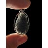 Silver pendant made from carpathian obsidian 3,5g