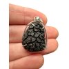 Silver pendant made from carpathian obsidian 4,6g