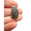 Silver pendant made from carpathian obsidian 2,5g