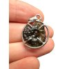 Silber Moldavit Anhänger 2,9g
