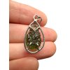 Silver moldavite pendant 2,2g