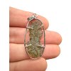 Silber Moldavit Anhänger 2,8g